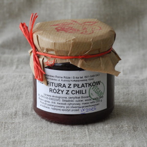 Konfitura z płatków róży z chili 200g