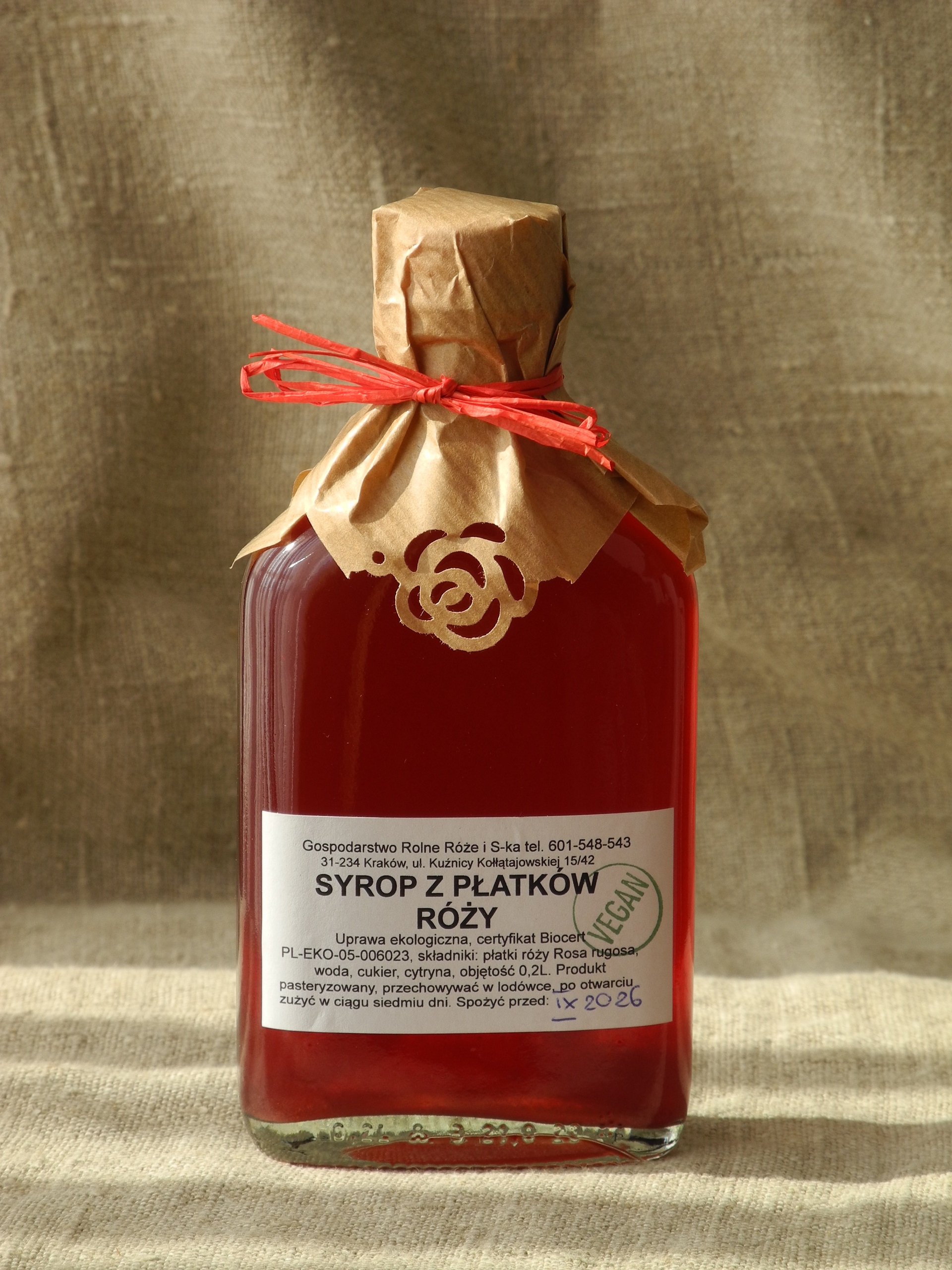 Syrop z płatków róży 200ml