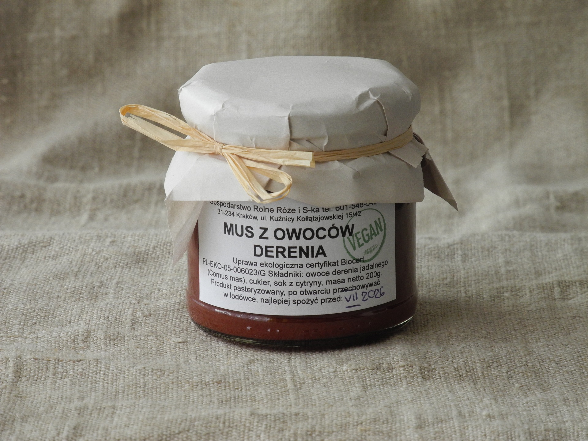 Mus z owoców derenia 200g