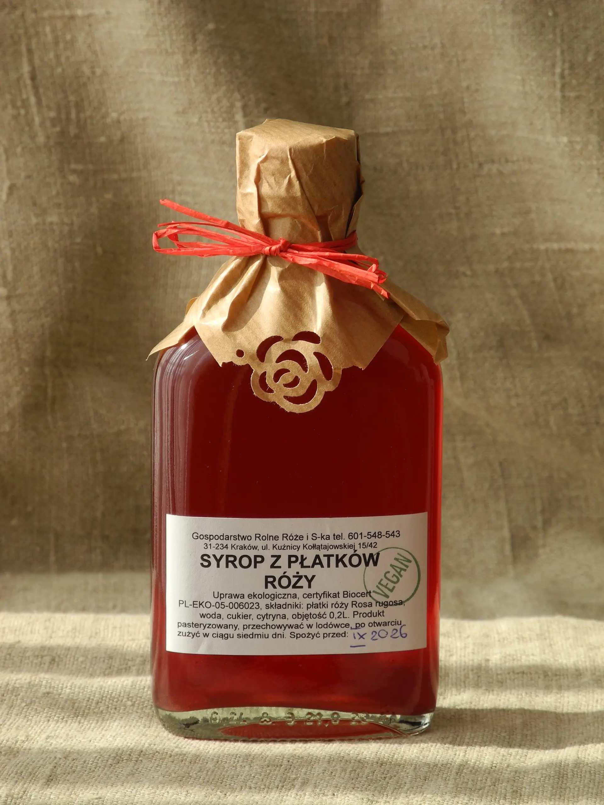 Syrop z płatków róży 200ml