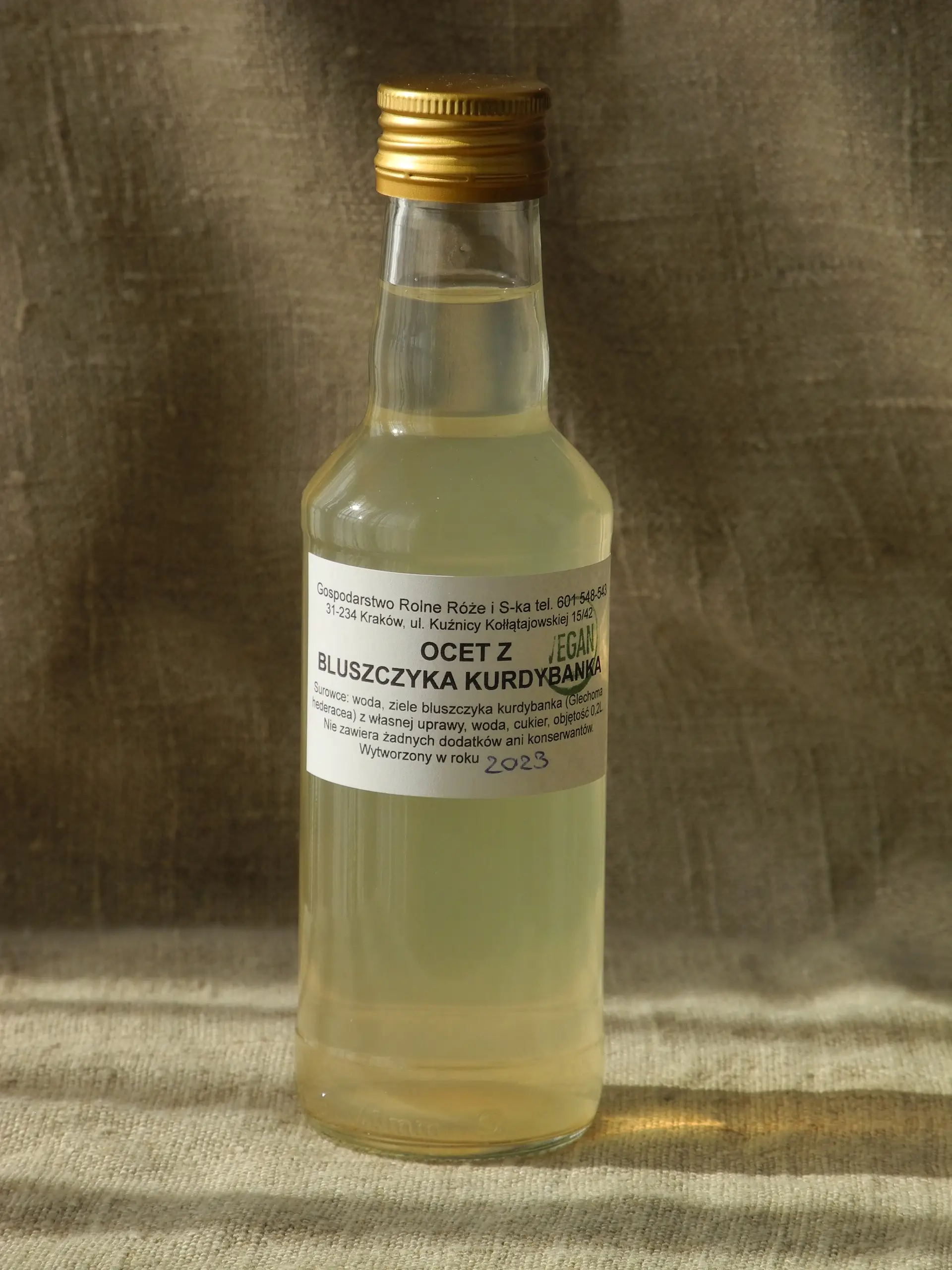 Ocet z bluszczyka kurdybanka 200ml