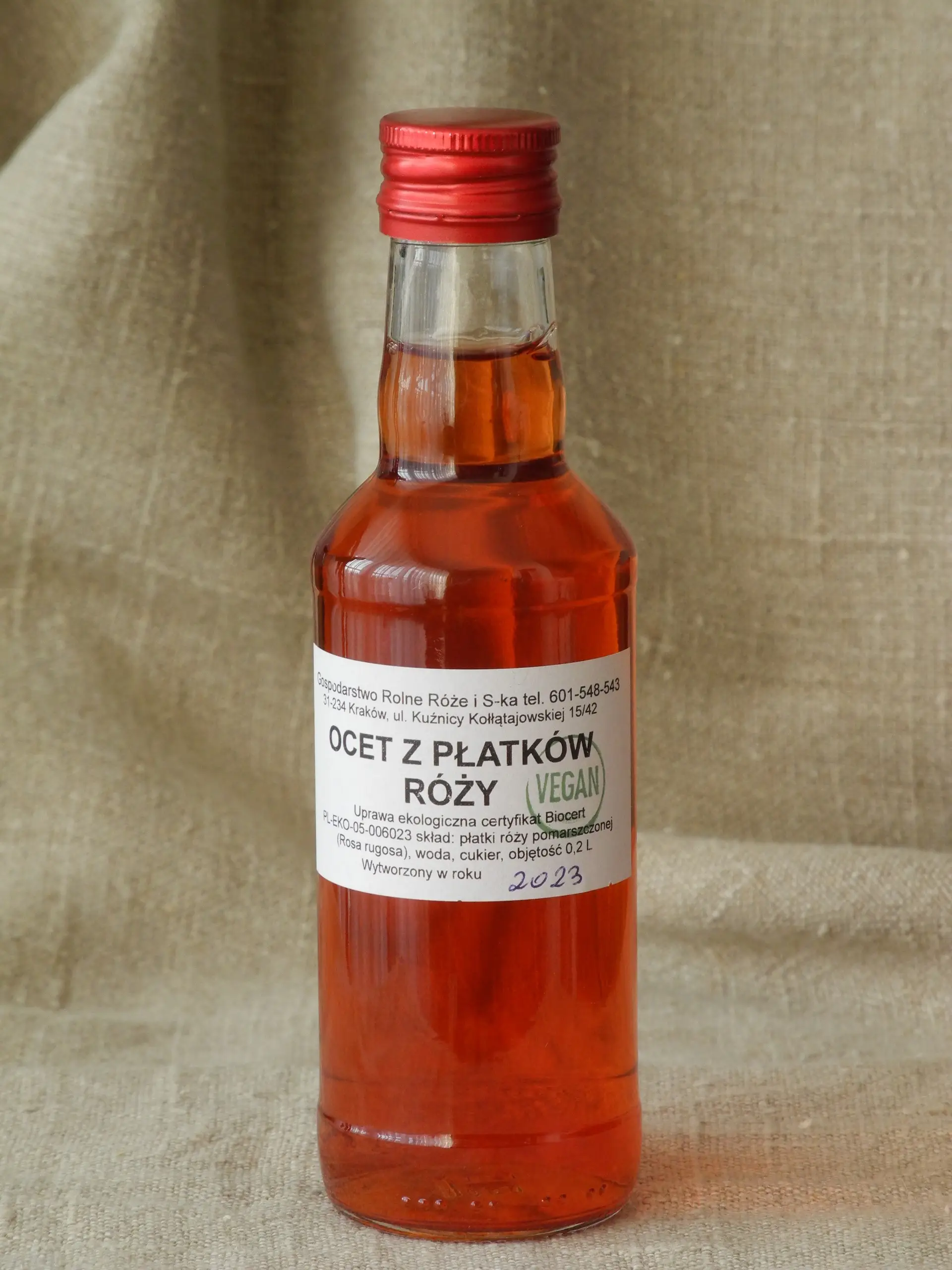 Ocet z płatków róży 200ml