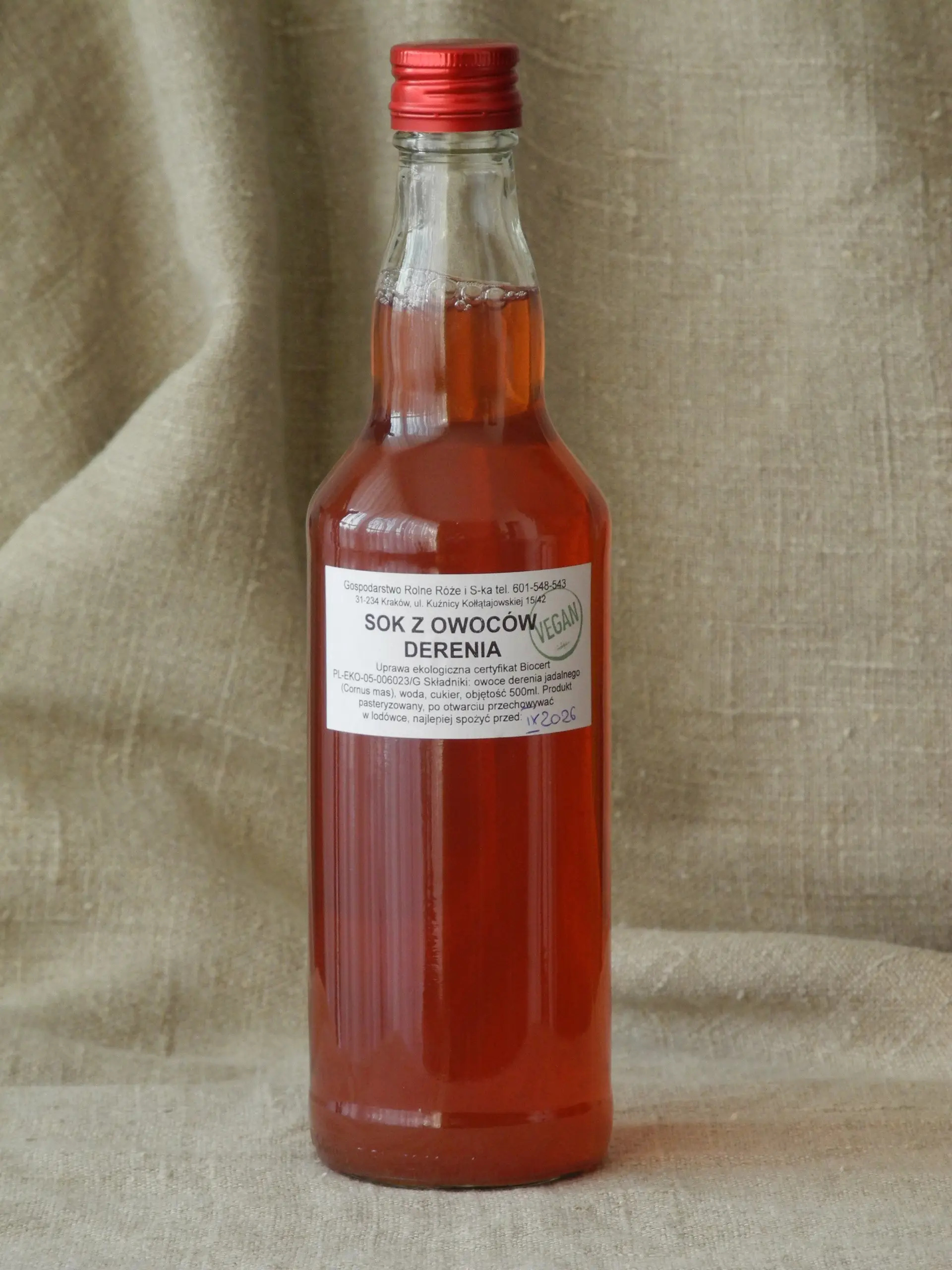 Sok z owoców derenia jadalnego 500ml