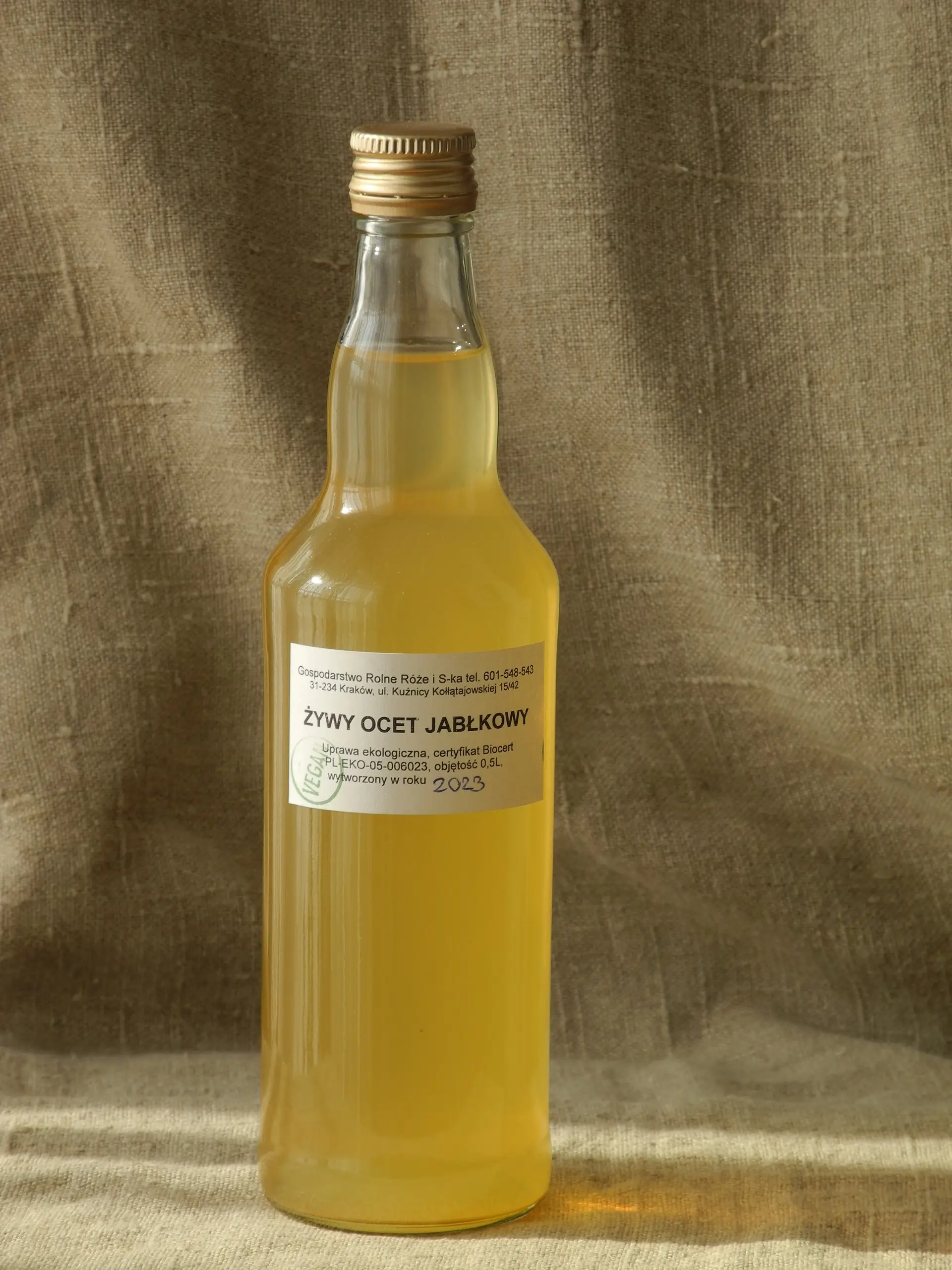Żywy ocet jabłkowy 500ml